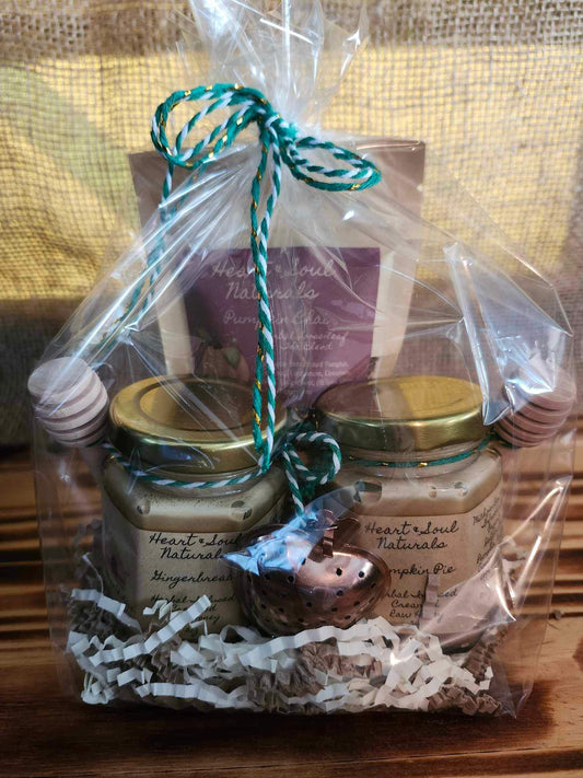 Gingerbread Honey, Pumpkin Pie Honey & Pumpkin Chai Tea Gift Set