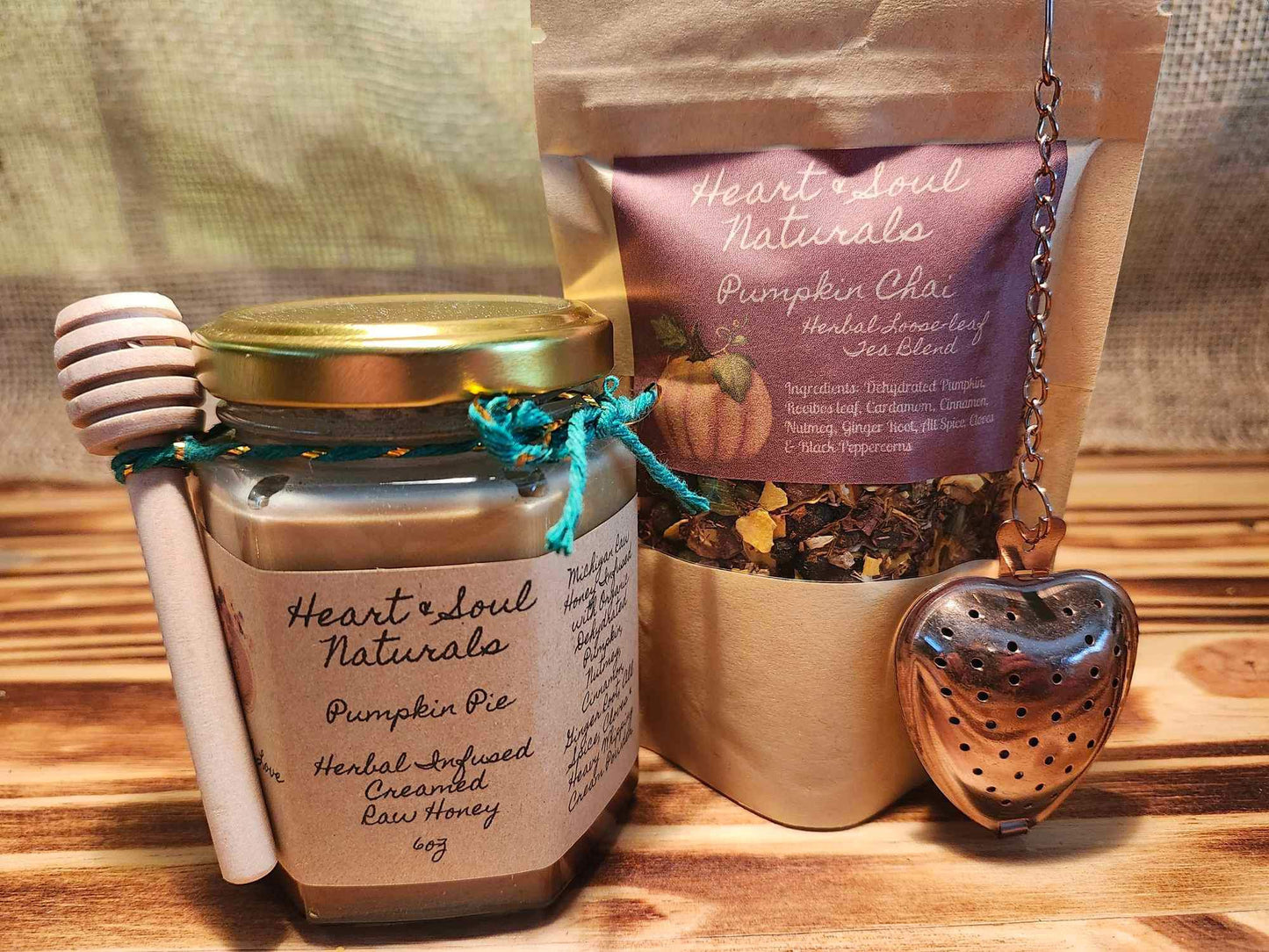 Pumpkin Pie Honey & Pumpkin Chai Tea Gift Set