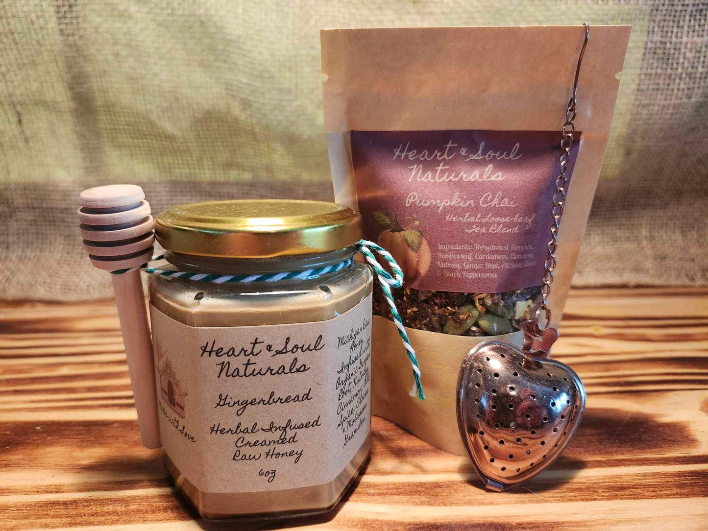 Gingerbread Honey & Pumpkin Chai Tea Gift Set