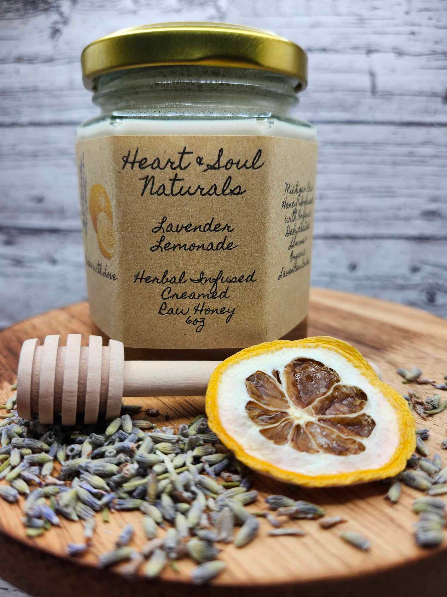 Lavender Lemonade Infused & Creamed Raw Honey