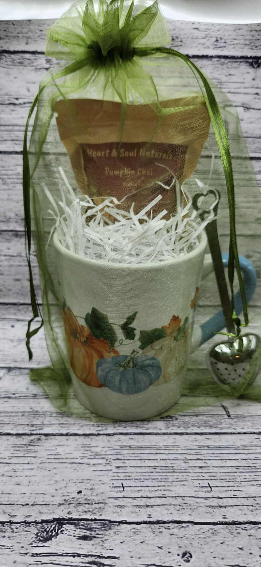 Pumpkin Mug & Pumpkin Chai Tea Set